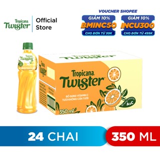 HCM - FREESHIP] Thùng 24 Chai Nước Trái Cây Twister Cam (350ml hoặc 320ml /chai