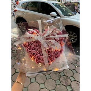 combo 5 hộp hoa sáp kèm đèn led