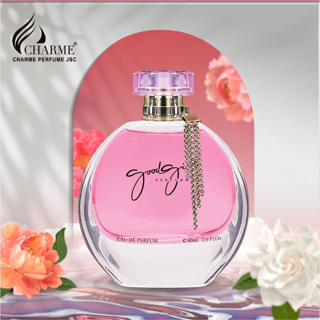 Nước hoa nữ cao cấp Charme Good Girl 60ml mùi hương nhẹ nhàng thanh thoát đặc trưng từ hoa cỏ lưu hương lâu