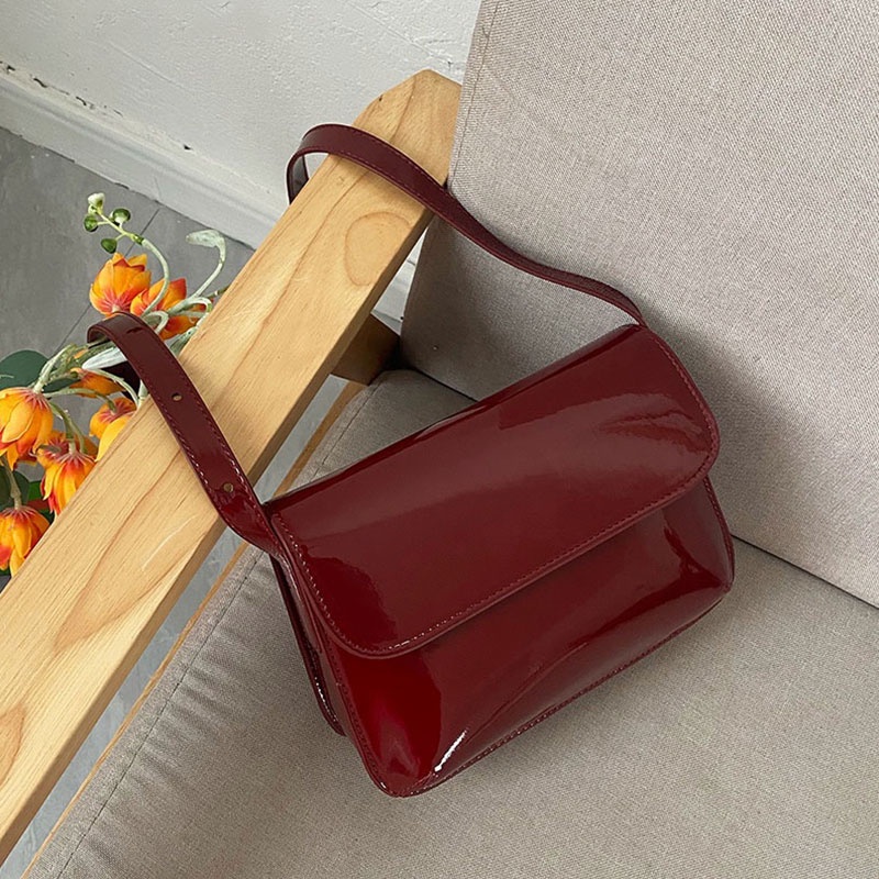 Mischa Túi Đeo Vai Hình Vuông Cỡ Nhỏ Bằng Da PU Màu Trơn Hai Công Dụng Thời Trang Dễ Phối Đồ Phong Cách retro