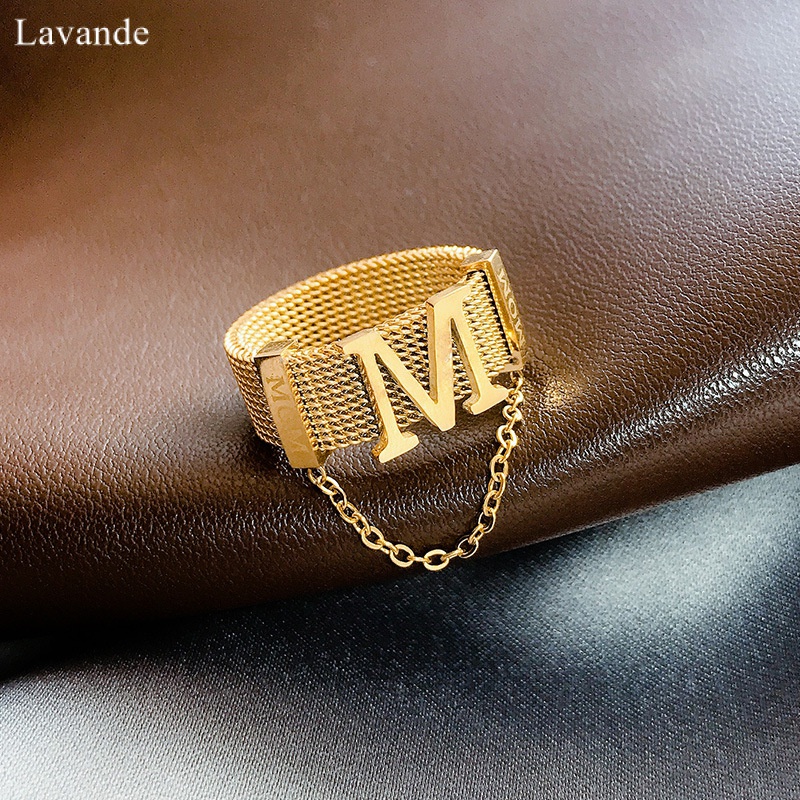 Nhẫn Kim Loại Mạ Vàng 18K Sang Trọng Không Phai Màu A01C1