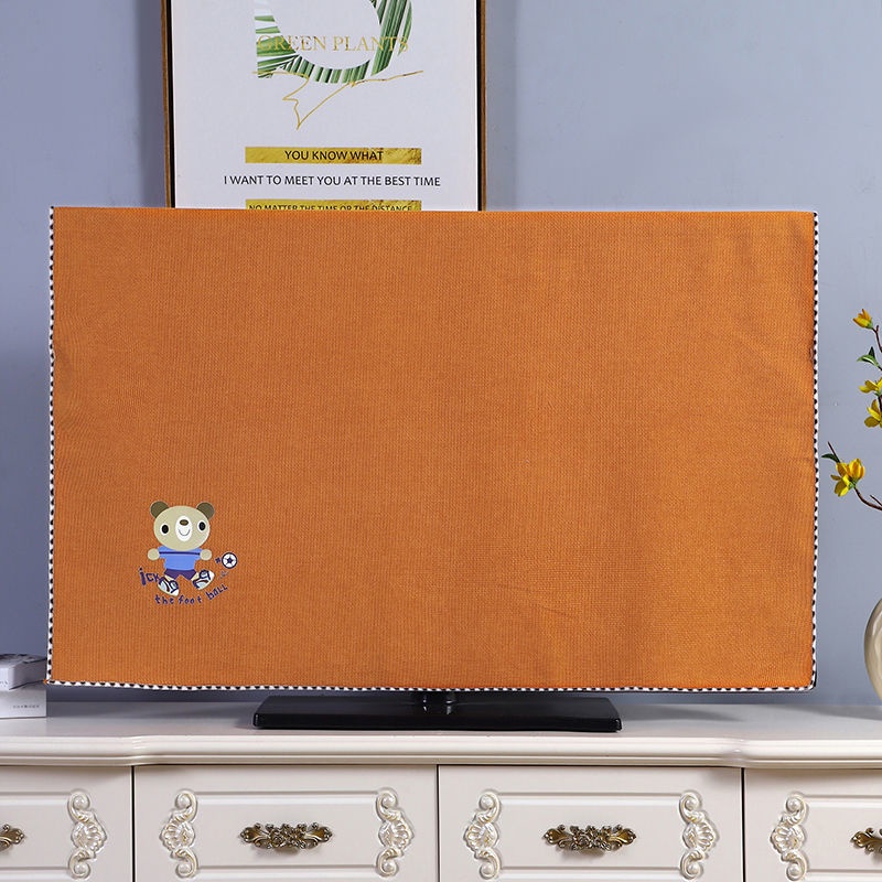 Vỏ Bọc TV LCD 65 / 70 / 75 / Inch Bằng Vải Chenille Chống Bụi Trang Trí Nhà Cửa