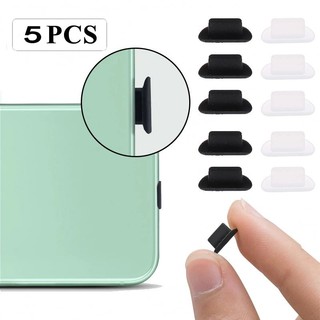 Bộ 5 Nút Bịt Cổng Sạc Chống Bụi Bằng Silicon Cho IPhone