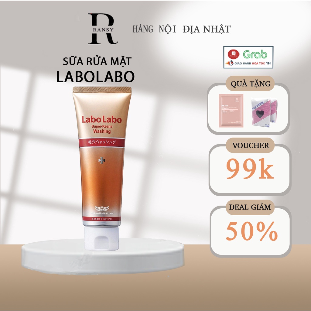 Sữa Rửa Mặt LABOLABO 120g  giúp se khít lỗ chân lông, loại bỏ những tế bào chết(