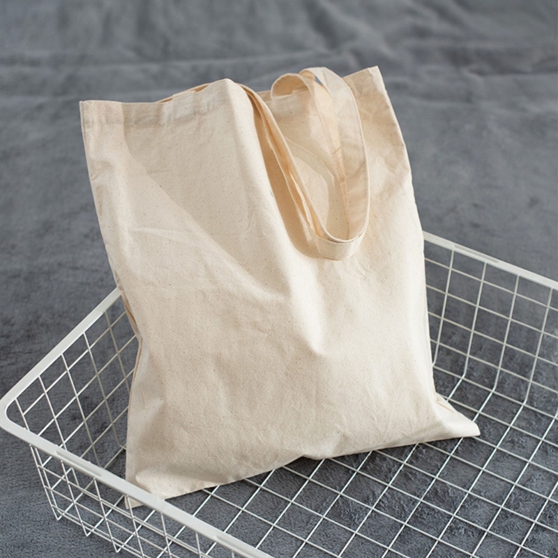 Túi Tote Đeo Vai Bằng Vải Bạt Sức Chứa Lớn DIY Cho Nữ