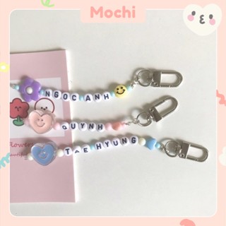 (INBOX TRƯỚC KHI ĐẶT HÀNG) Móc khoá hạt cườm, móc khoá đôi, móc khoá nhóm hạt cườm chữ cái tên theo yêu cầu