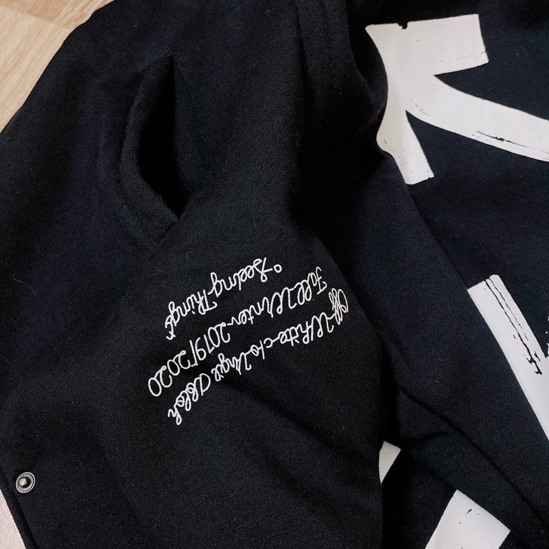 ÁO KHOÁC BOMBER OFF-WHITE