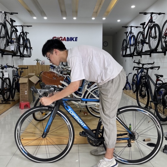 Xe đạp đua đường trường Road TOPRIGHT N5000 - Bánh 700C