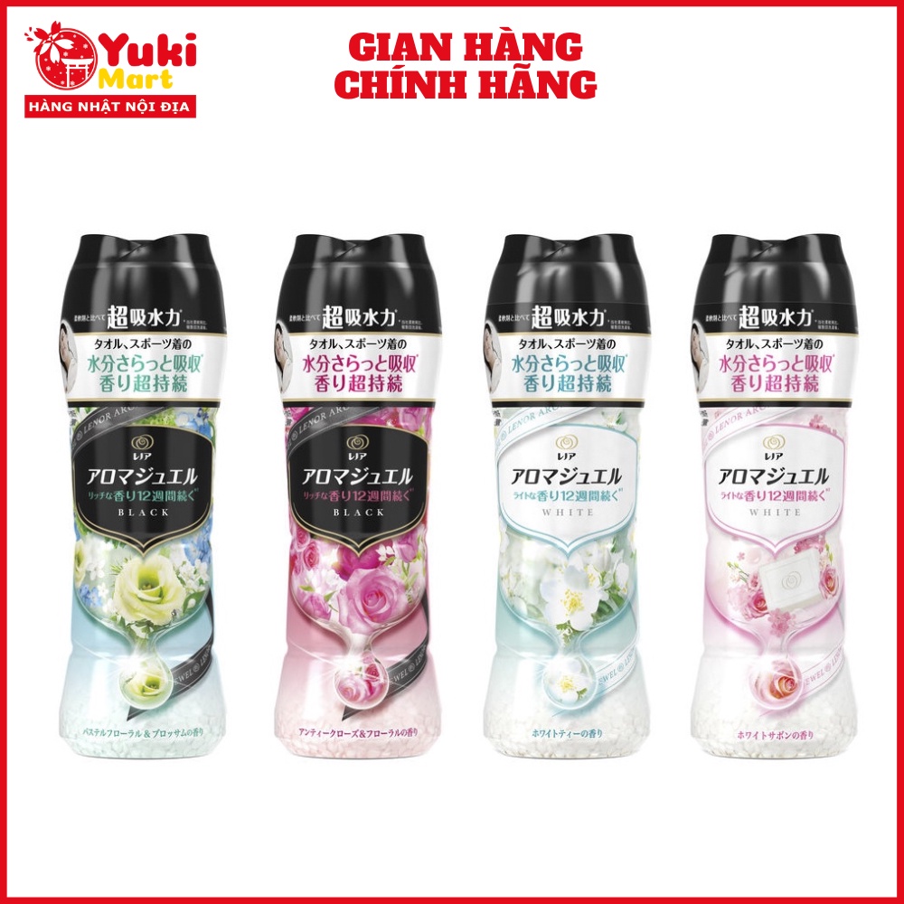 Viên xả vải khô Lenoir Happiness Aroma Jewel 470ml
