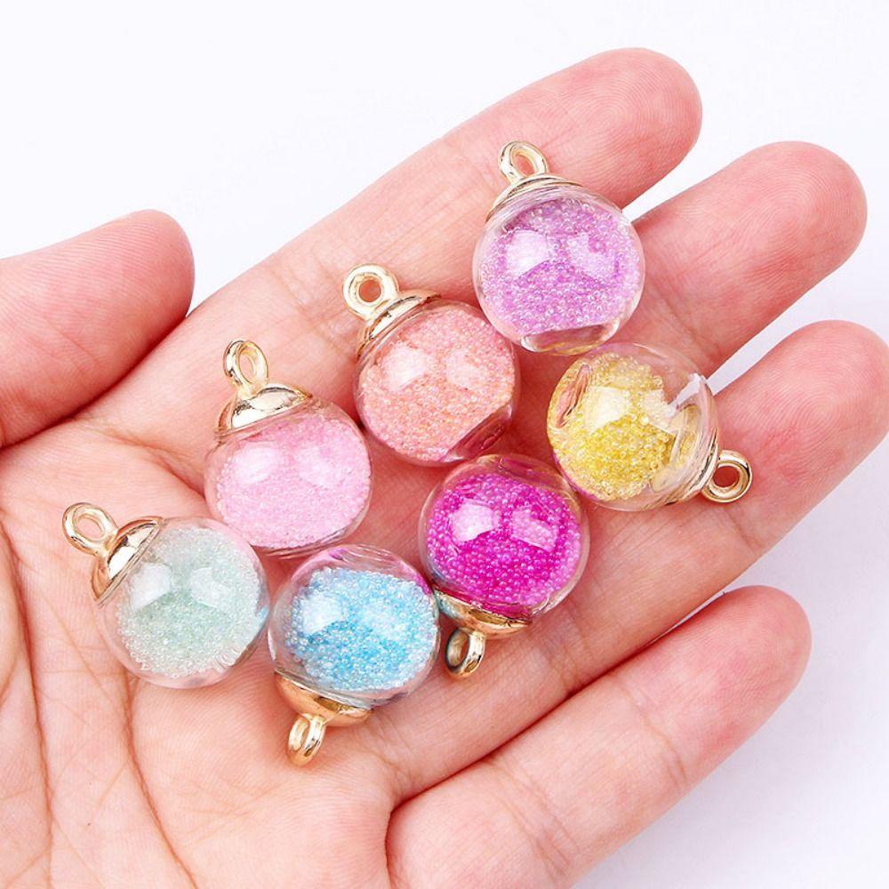 YIYU Set 10 Hạt Thủy Tinh 21x16mm Làm Trang Sức DIY 10 Cái