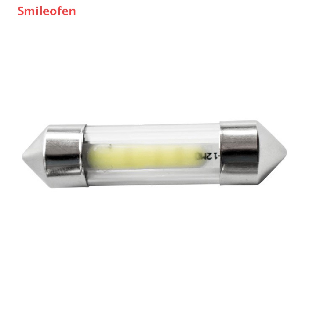 1 Bóng Đèn LED 31MM 36MM 39MM 41MM DC 12V Ánh Sáng Trắng Ấm Dành Cho Ô Tô