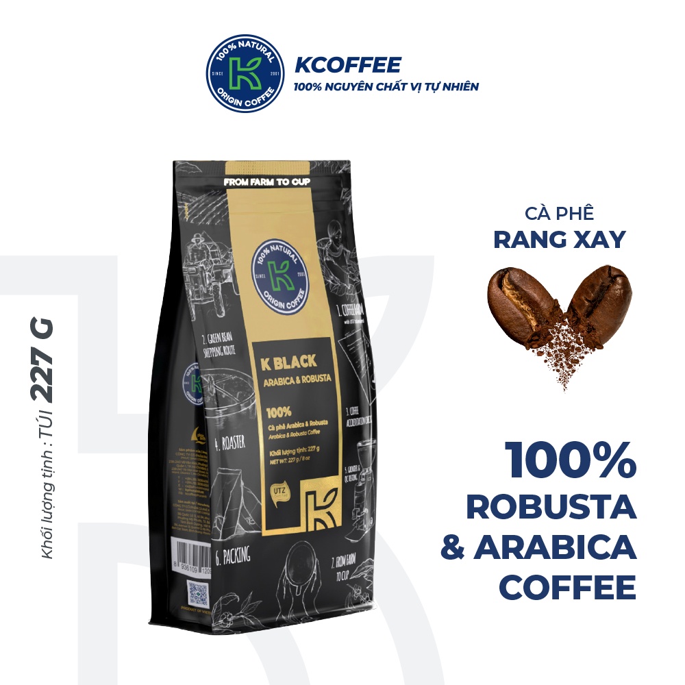 Hộp Quà Tặng Cà Phê Rang Xay Cà Phê Hoà Tan Love Box 2 - Cà Phê Robusta và Arabica