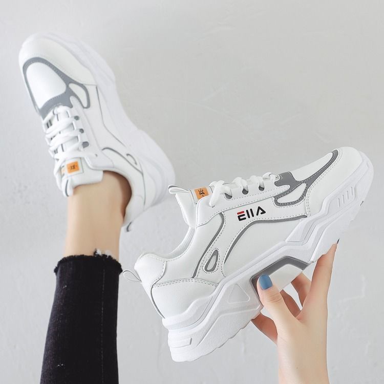 Giày Thể Thao Size Lớn 35-43 41 Màu Trắng Thời Trang Xu Hướng Cho Nữ 42