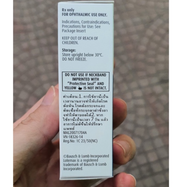 Nhỏ mắt Lotemax 5 ml date 07/2025