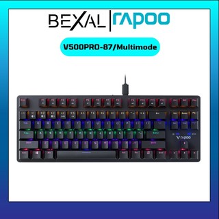 Bàn phím cơ Rapoo V500 Pro-87 Multimode bluetooth đa kết nối bluetooth/Usb 2.4Hz/có dây Bexal RP01