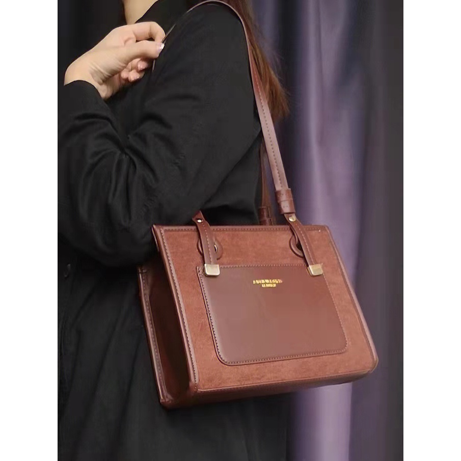 Túi Xách Nữ Vải Nhung Phong Cách Retro Thời Trang Mới