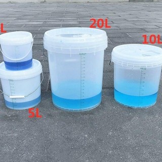 Trong Suốt Cân Thùng 20L 5L Thùng Đo Hộ Gia Đình Ăn Được Xô Kín Có Nắp Cấp Thực Phẩm pp Bao Bì Thùng Nhựa
