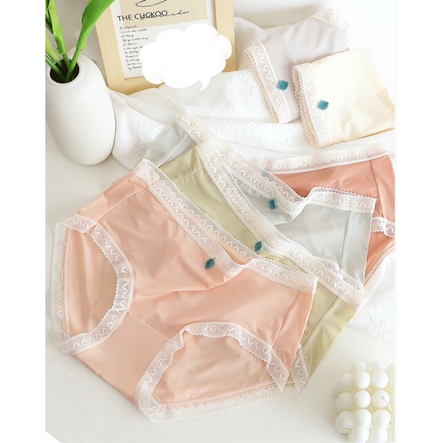 Quần Lót Nữ Su Ren Softie Đính Lá Sexy Gợi Cảm Tạo Đường Cong Quyến Rũ 2384