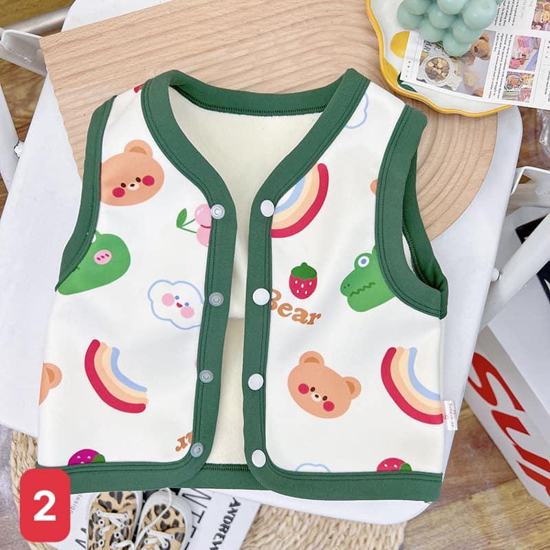ÁO GILE NỈ NHIỀU HÌNH XINH XẮN CHO BÉ- HÀNG QCCC