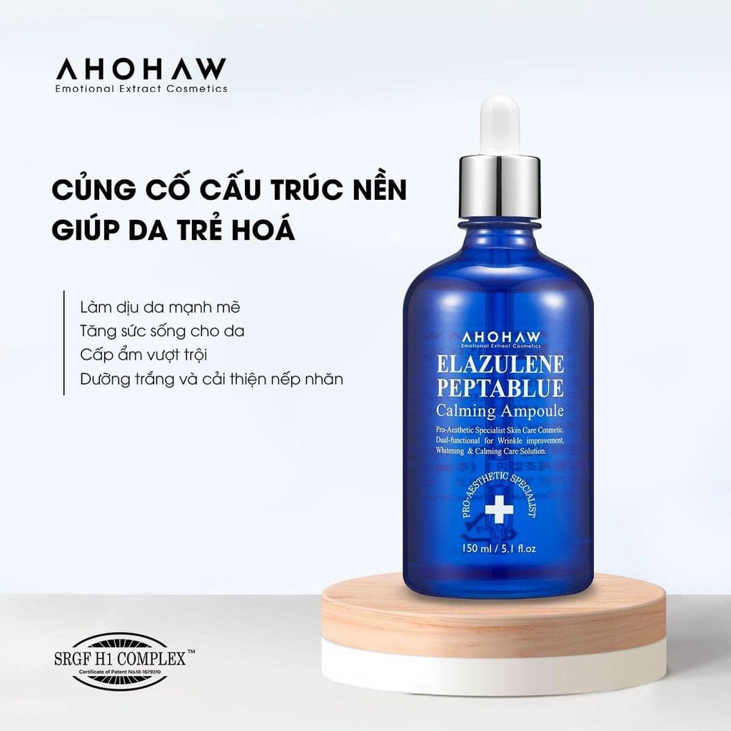 Tinh Chất Chống Lão Hóa, Làm Dịu Ahohaw Elazulene Peptablue Calming