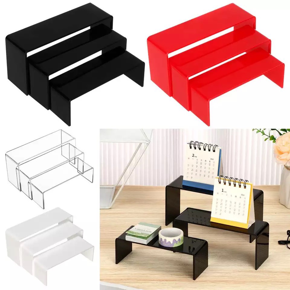 Combo 3 kệ chữ U kích thước 22x8x8cm 24x8x10cm 26x8x12cm, dày 3mm 4mm 5mm