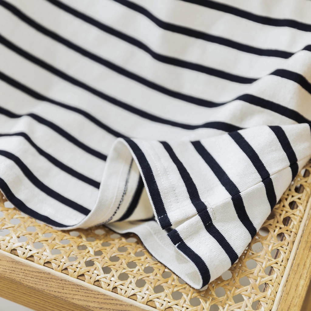 Áo Polo nam tay ngắn BLUE STRIPED vải Cotton Single sọc trẻ trung, thanh lịch, sang trọng - HUSSIO