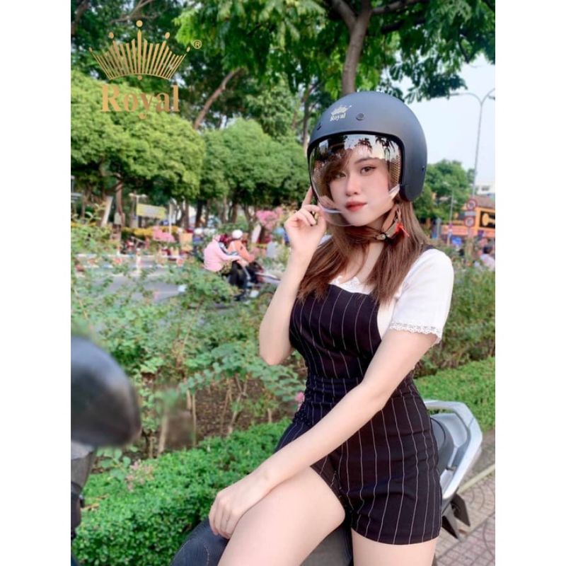 Mũ Nón Bảo Hiểm 3/4 kính âm xịn sò M139