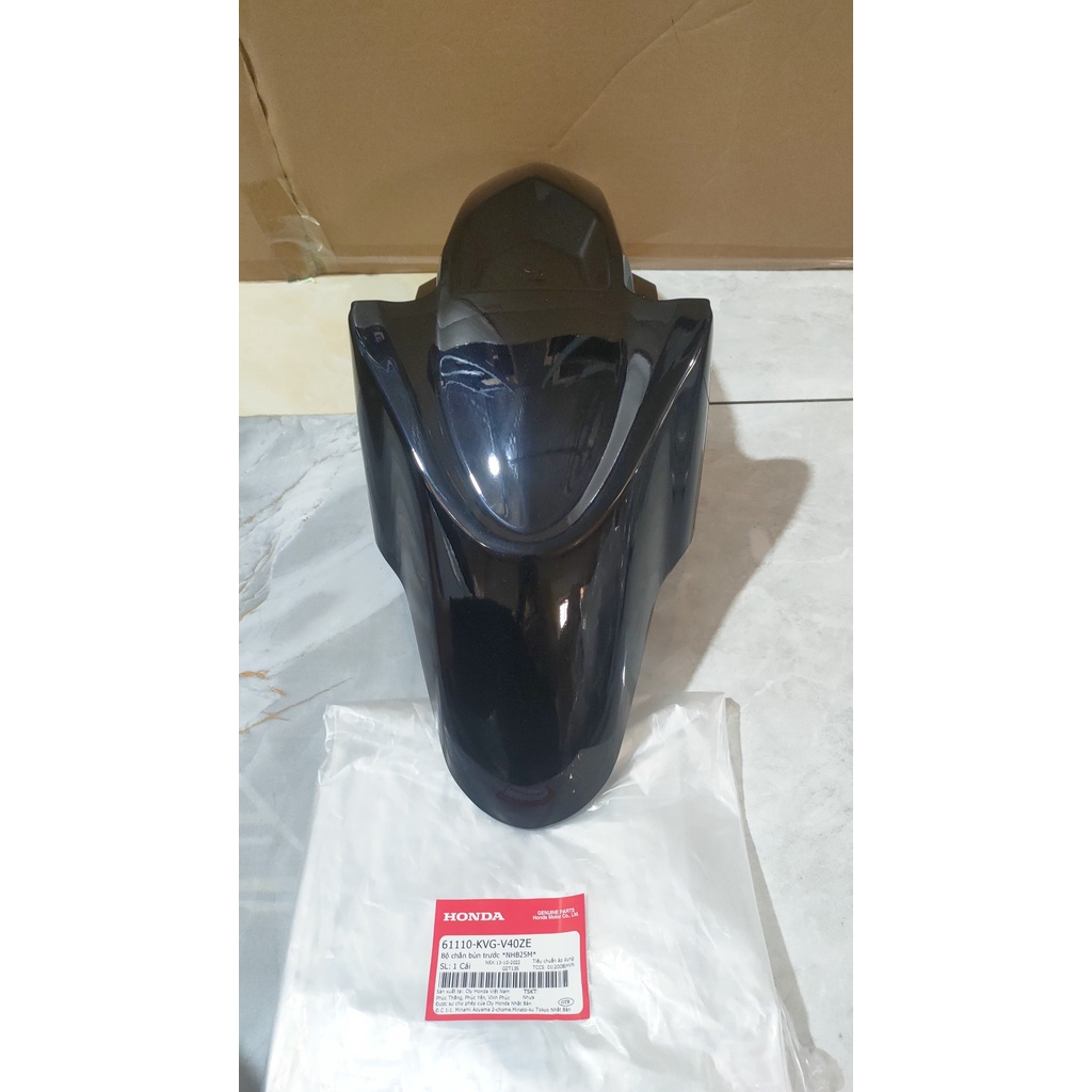 Bộ chắn bùn trước - dè trước HONDA AIR BLADE 110  năm 2011 màu Đen bóng. *NHB25M*