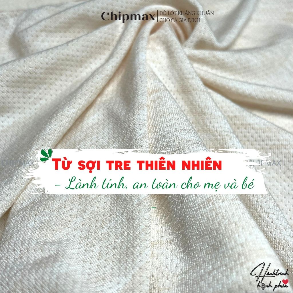 Quần Lót Bầu Vải Sợi Tre Kháng Khuẩn, Đồ Lót Bầu Đáy Cotton 2 Lớp, Thiết Kế Cạp Chéo Thoải Mái Thoáng khí-B3