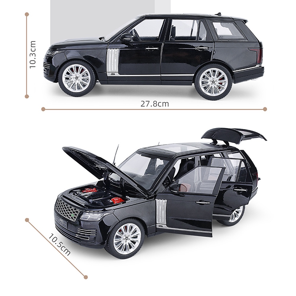 Mô hình xe ô tô Land Rover Range Rover tỷ lệ 1:18 khung hợp kim