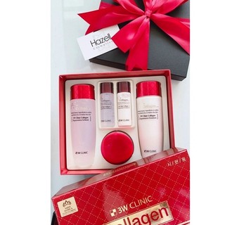 [QUÀ 20/11] Bộ Skincare dưỡng trắng da dưỡng ẩm 3W CLINIC Hàn Quốc chiết xuất từ Collagen giảm lão hoá da