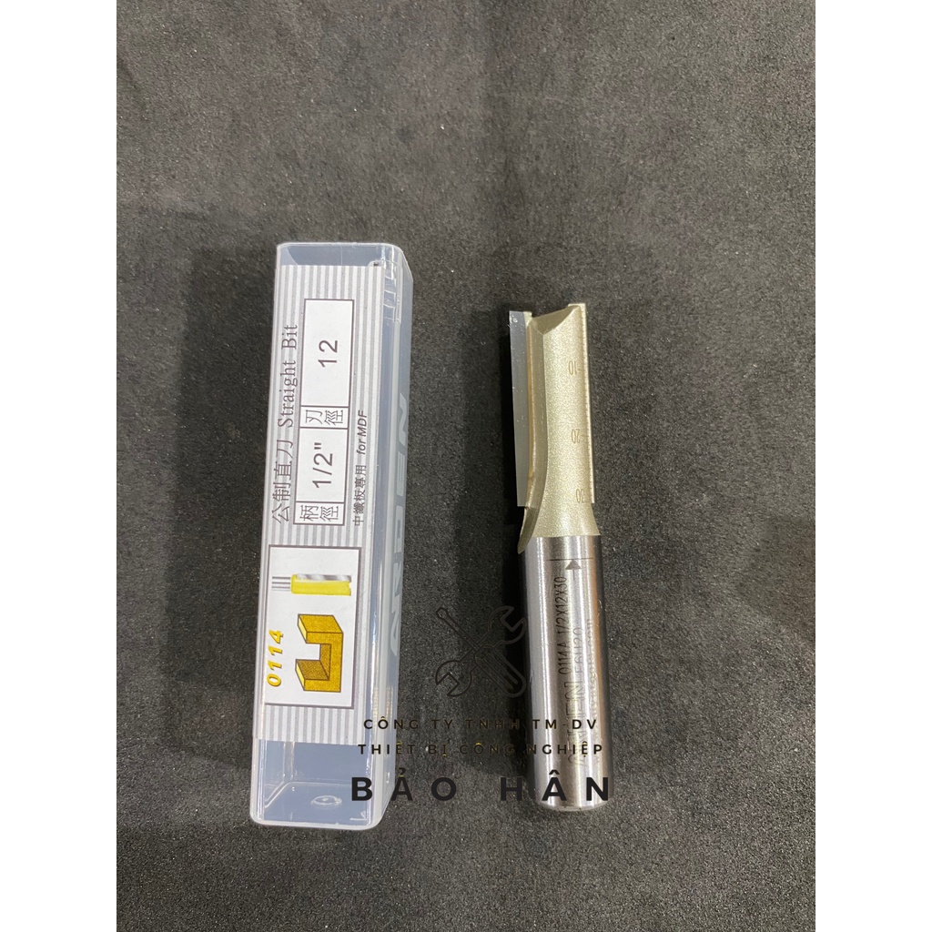 Mũi Phay Gỗ Thẳng ARDEN cốt nhỏ 1/4''  - cốt lớn 1/2''