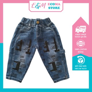 Quần jean bé trai 1 2 3 4 5 6 tuổi, quần bò bé trai - ecoma