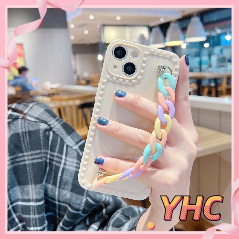 ốp lưng iphone Thoại Màu Kẹo Có Dây Đeo Cho iphone6 6splus 7 7plus 8 8plus XR X XS 11 12 Pro max Plus max-020