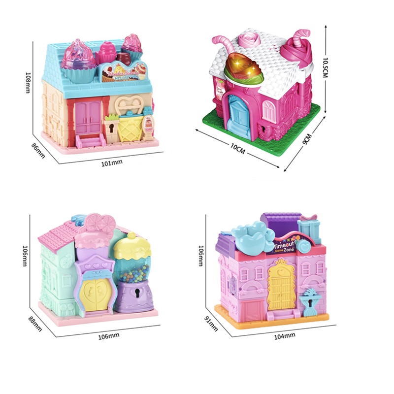 Đồ Chơi Nhà Búp Bê mini Có Nhạc Và Đèn Xinh Xắn Cho Bé Gái Từ 3-6 Tuổi