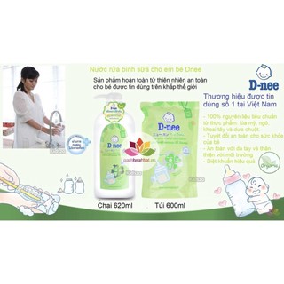 Túi Nuớc Rửa Bình Sữa D Nee Thái Lan 600ml