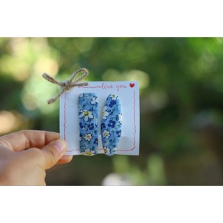 Kẹp tóc bọc vải hoa dễ thương (Handmade 100%)