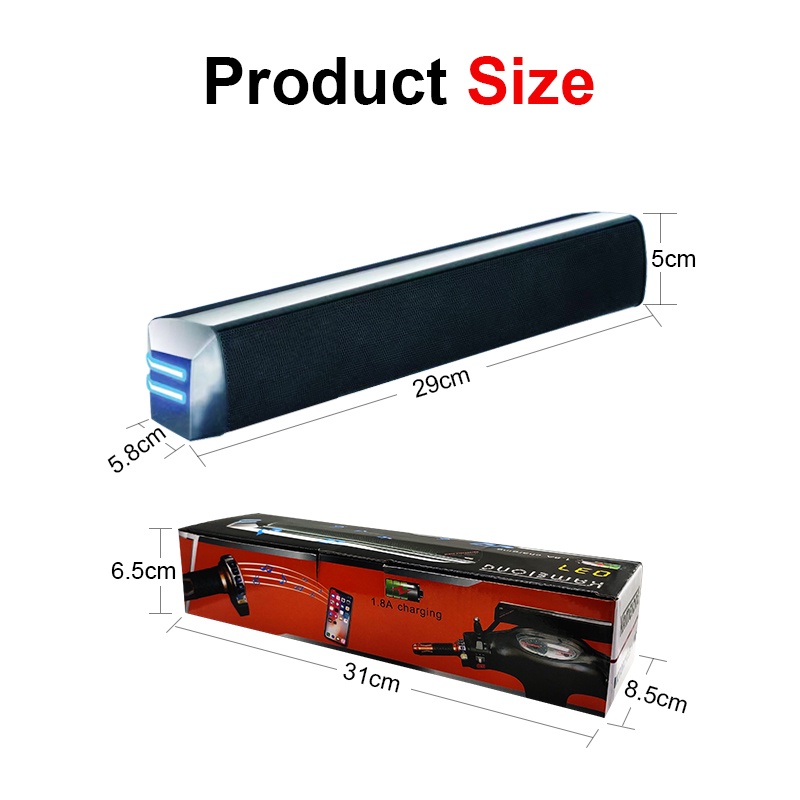 Loa Nghe Nhạc MP3 Chống Thấm Nước Gắn Tay Lái Xe Máy