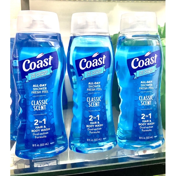 HOT NEW - DẦU GỘI TẮM 2 IN 1 COAST CLASSIC 532ML