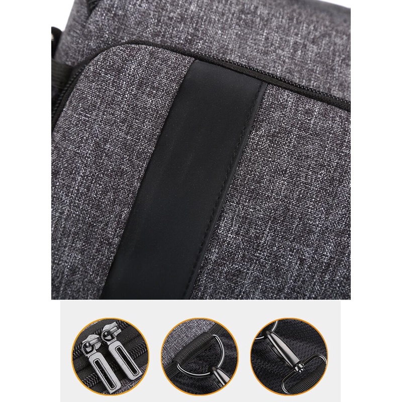 Túi máy ảnh thời trang cao cấp màu xám BYK