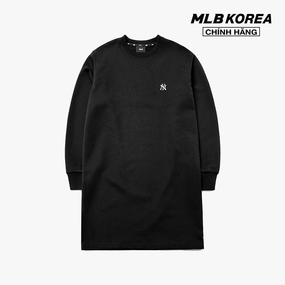 MLB - Đầm mini phom suông tay dài Big Logo 3FOPB0114-50BKS
