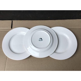 [Ảnh thật] Combo 3 dĩa sứ trắng cao cấp 7inch (17.5cm)