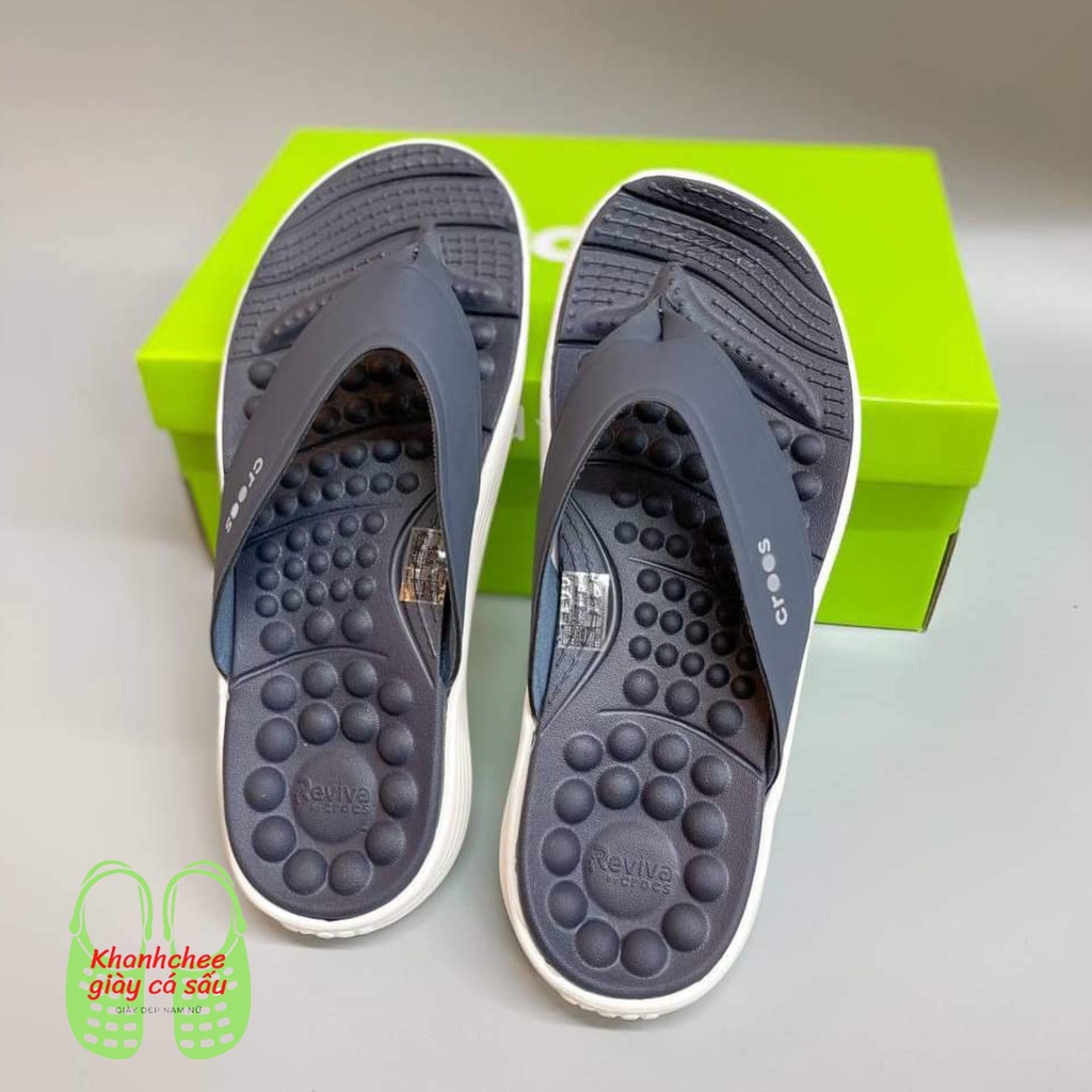 Dép Kẹp Cross Nam Reviva Flip-flop, dép massage, đế chống trơn,chuẩn xịn