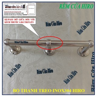 Bộ thanh treo rèm màn cửa inox304 phi25 đã bao gồm phụ kiện
