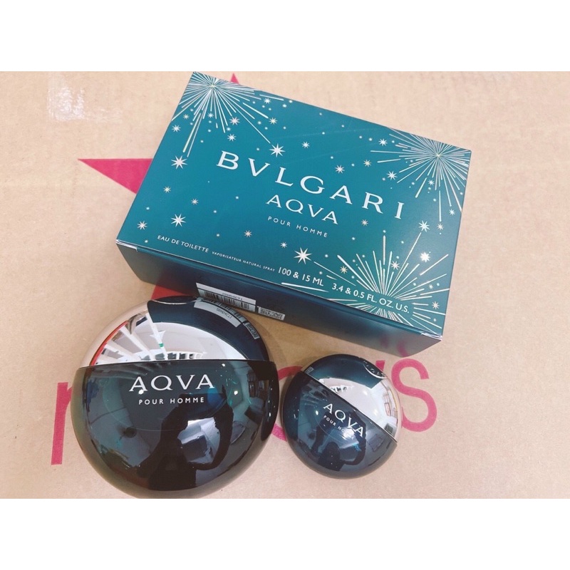 Set nước hoa Bvl Aqva pour home EDT 100ml + 15ml