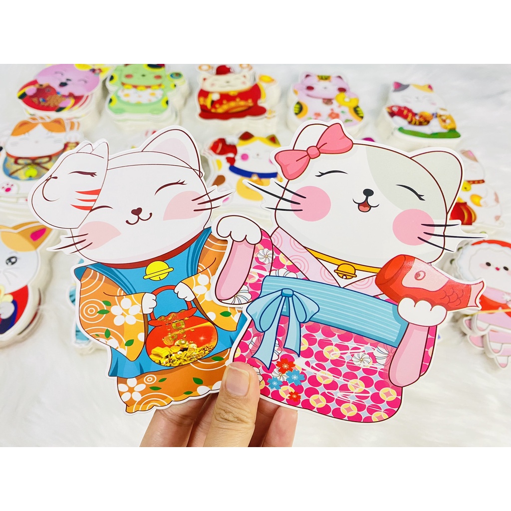 Bao lì xì chibi chipi lì xì hoạt hình tết Quý Mão 2023 mới cao cấp đẹp độc lạ - Bona Shop's