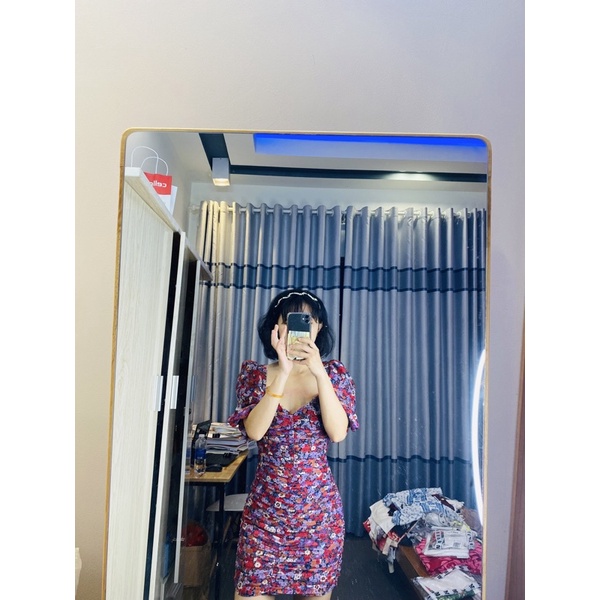 [ Zara chính hãng, giá sale] Váy hoa body Zara siêu đẹp, sexy