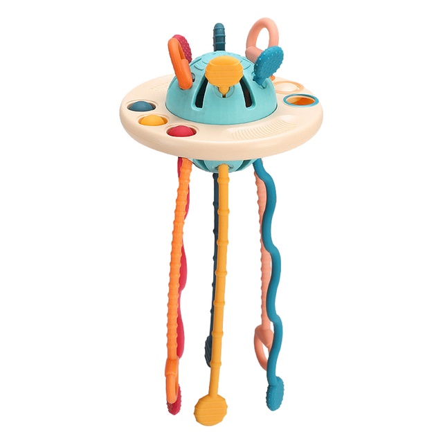 Đồ Chơi Đĩa Bay UFO Bằng Silicone Cấp Thực Phẩm Cho Bé