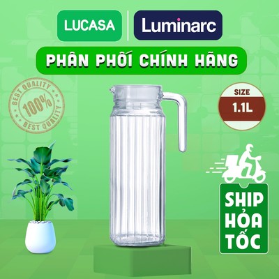 Bình Nước Thủy Tinh Luminarc Quadro 1.1L - L2666 | Phân Phối Chính Hãng
