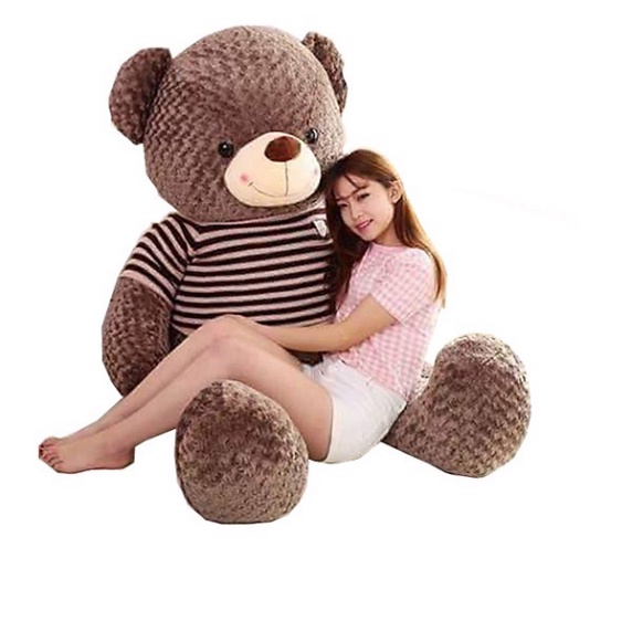 Gấu Bông Teddy Mặc Áo Cute Size 1m-1m2-1m4-1m7 Khổng Lồ, chất liệu lông hoa hồng cao cấp - Hàng mới về